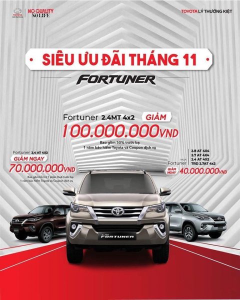 Chương Trình Khuyến Mãi Toyota