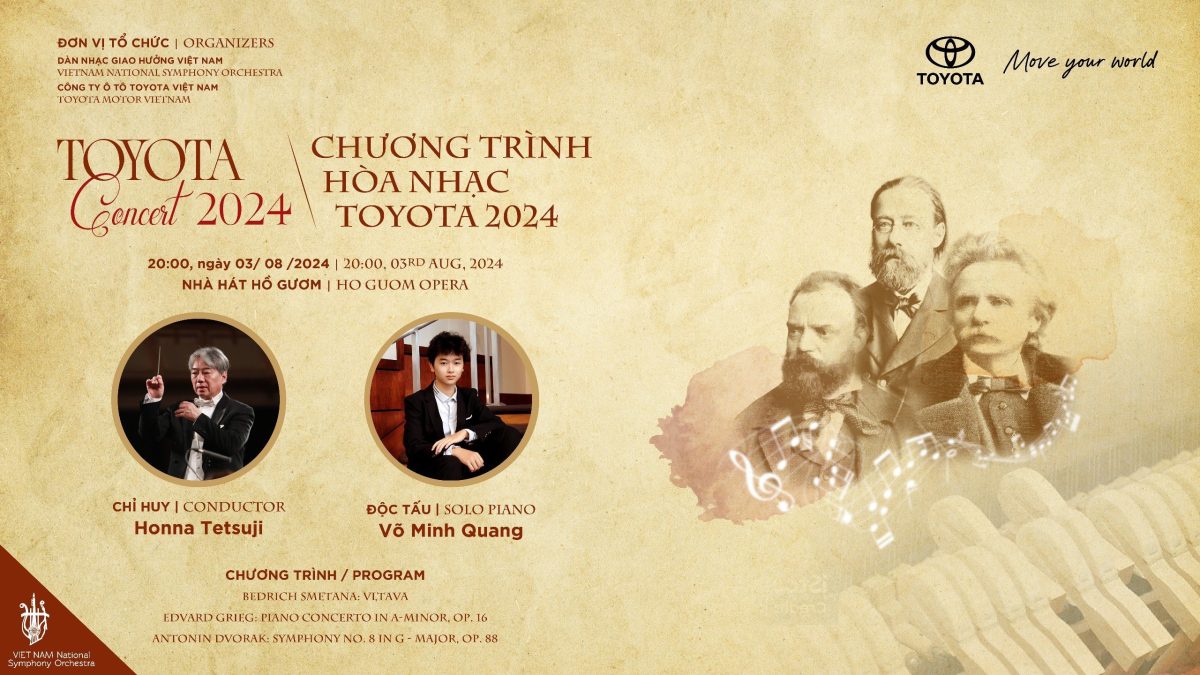 You Are Currently Viewing Hòa Nhạc Toyota 2024 – Chương Trình Âm Nhạc Cổ Điển Với Nhiều Khung Bậc Cảm Xúc Sẽ Đến Với Khán Thính Giả Tại Hà Nội