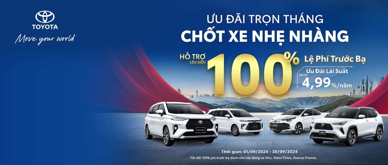 Toyota Tân Phú: Tháng 9 Rực Rỡ Với Những Ưu Đãi Xe Hơi Đỉnh Cao