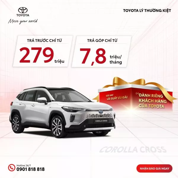 Toyota Tân Phú: Giảm 100% Phí Trước Bạ, Chốt Xe Thả Ga